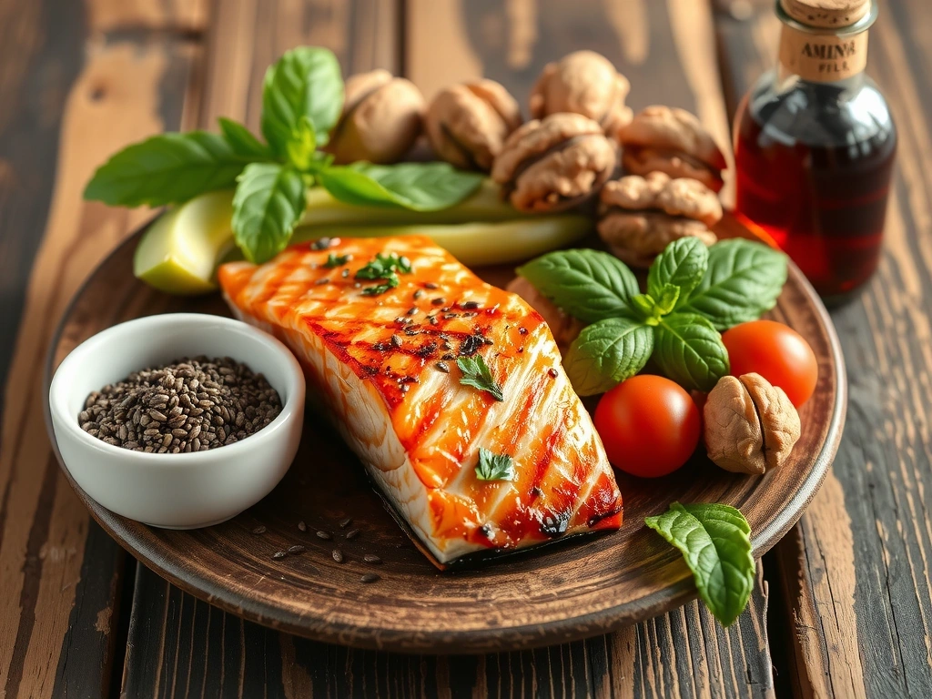 Variedad de alimentos ricos en Omega-3