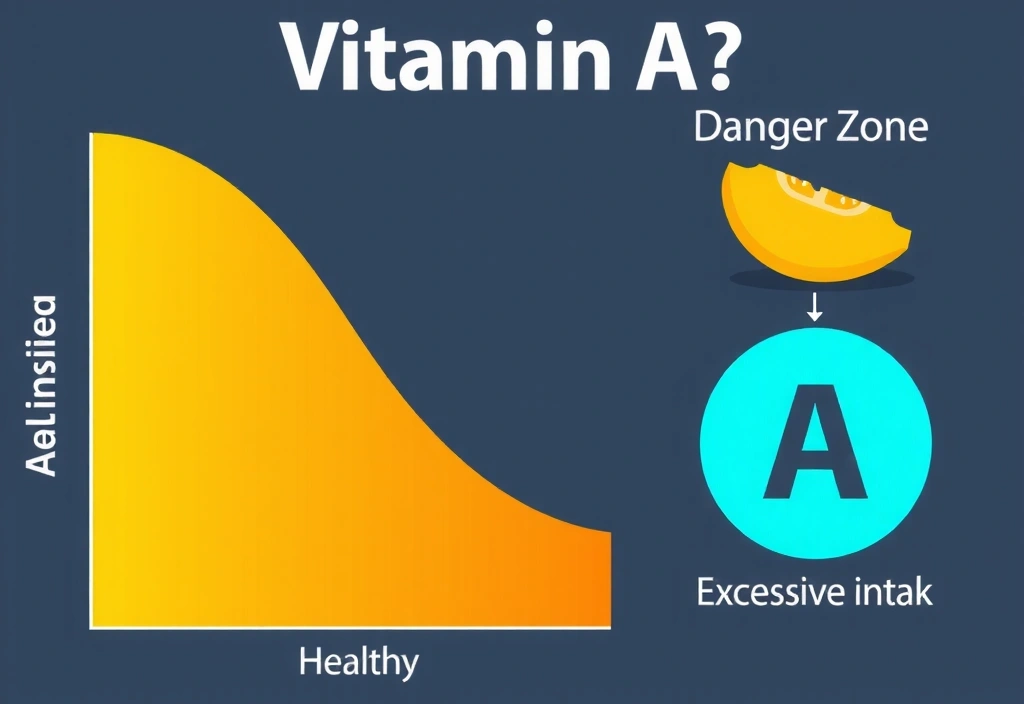 Gráfico de niveles de Vitamina A con un punto de toxicidad